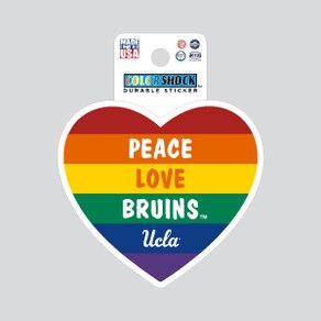 UCLA Peace Love Bruins Decal